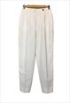 White vintage Burberry pants for women. Size XL