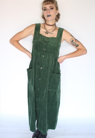 GREEN BABYDOLL PRAIRIE DRESS