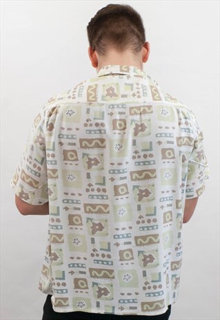 VINTAGE ABSTRACT PATTERN SHIRT