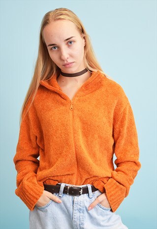 CUTE VINTAGE 90'S RETRO FLUFFY KNITTED CARDIGAN TOP