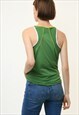 80S VINTAGE NIKE GREEN SLEEVELESS BODY SUIT 4475