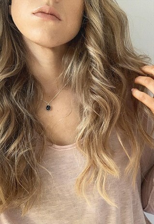 925 STERLING SILVER BLACK ONYX NECKLACE