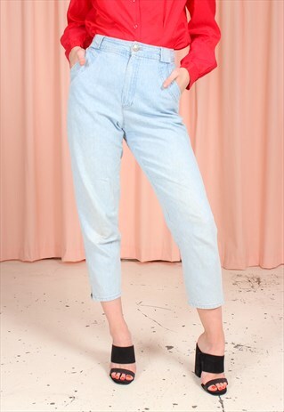 VINTAGE 80S MOM JEANS IN LIGHT WASH