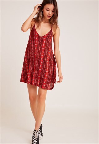 FLORAL CROSS-BACK DRESS