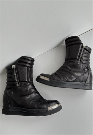 Cinzia Araia High-Top Leather Sneakers