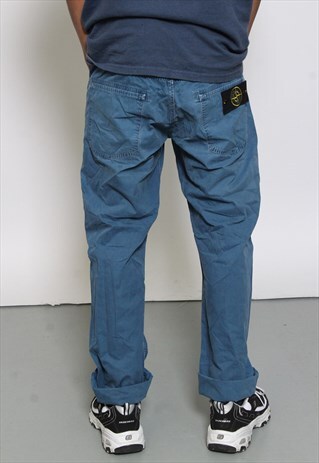 VINTAGE STONE ISLAND BLUE TROUSERS