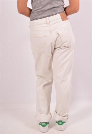 VINTAGE LEVI'S 501 STRAIGHT JEANS WHITE