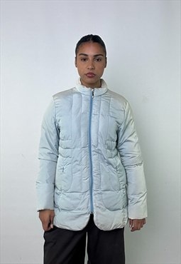 Light Blue y2ks Moncler Puffer Jacket Coat