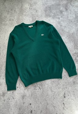 Vintage Lacoste Chemise V Neck Sweater Jumper