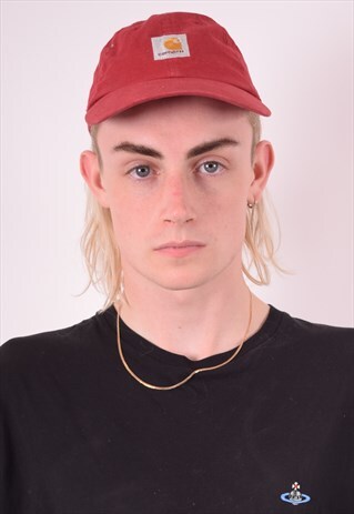 CARHARTT MENS VINTAGE CAP ONE SIZE RED 90S