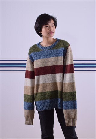 STRIPED TIMBERLAND KNITTED JUMPER