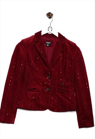 Vintage American Eagle Outfitters Blazer Glitter Red