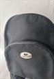 90S BLACK SMALL ZIP ROUND BACKPACK 
