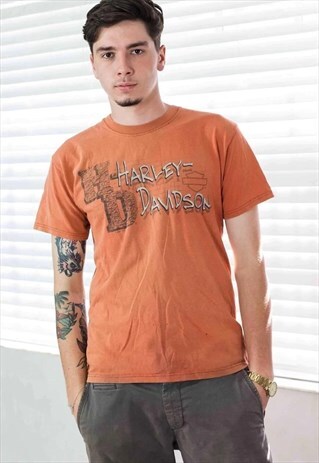 VINTAGE HARLEY DAVIDSON T-SHIRT LOGO 90S M 7.1
