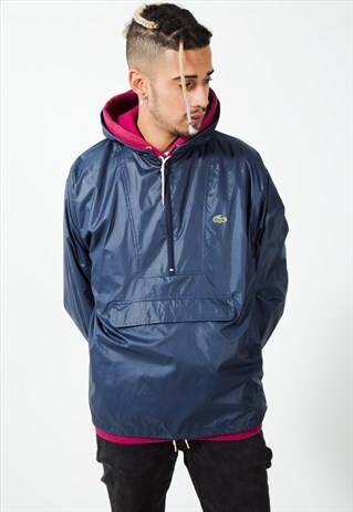 RARE VINTAGE 80S LACOSTE 1/4 ZIP JACKET /S3717
