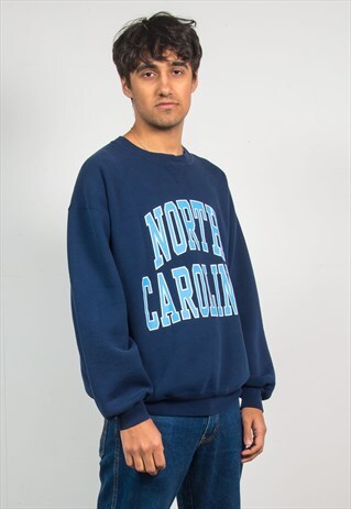 RUSSELL ATHLETIC SWEATSHIRT NORTH CAROLINA USA COLLEGE