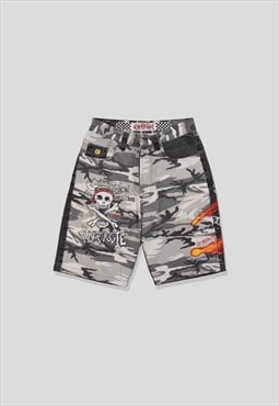 Vintage 90s Energie Graphic Shorts in Grey