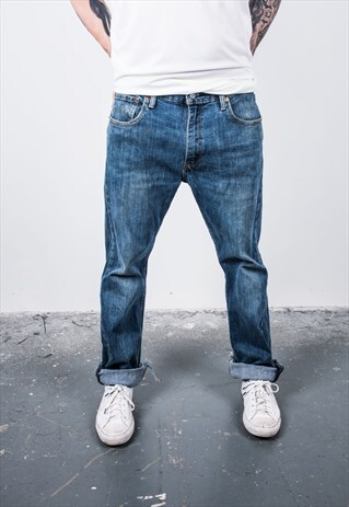 VINTAGE BLUE 527 LEVI'S RIPPED JEANS