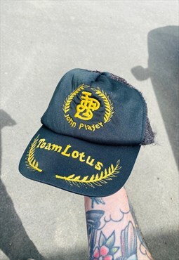 Vintage Rare 80s Lotus F1 John Player Racing Hat Cap