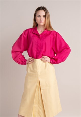 80S SOFT MAGENTA VIRGIN WOOL SHIRT