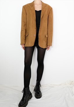 Vintage  80'S brown ALCARETTA blazer jacket 