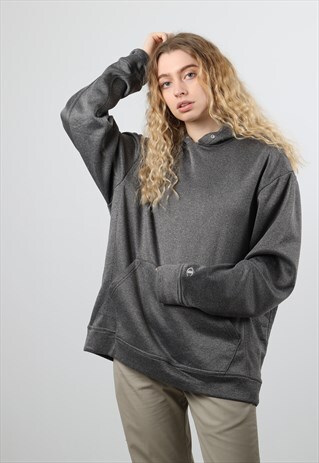 VINTAGE CHAMPION LARGE GREY HOODIE