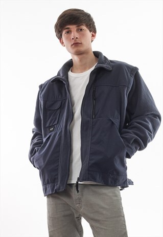 VINTAGE HELLY HANSEN JACKET 90S GREY WORKWEAR UTILITY