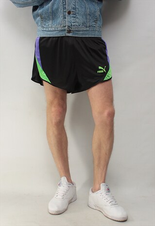 VINTAGE 90' AMAZING COOL CLASSIC BLACK UNISEX PUMA SHORTS