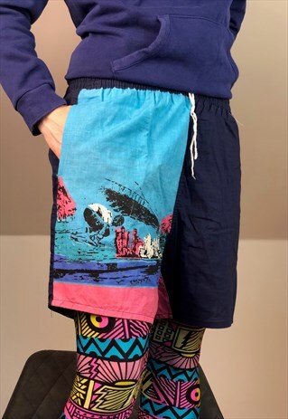 SURF PALM BEACH SWIMSUIT SHORTS SPORT 90S VINTAGE