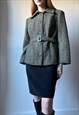 VINTAGE WOOL BELTED JACKET SIZE MEDIUM 