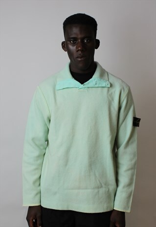 VINTAGE STONE ISLAND 1/4 BUTTON UP SWEATSHIRT