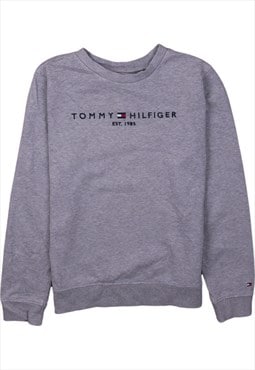 Vintage 90's Tommy Hilfiger Sweatshirt Spellout Crew Neck