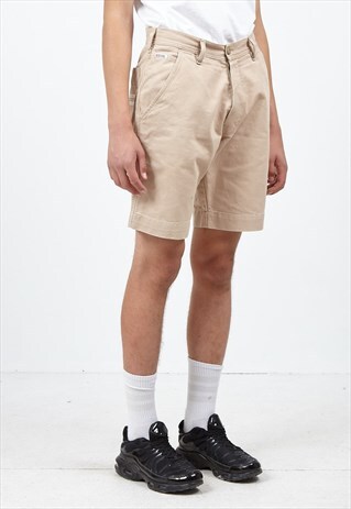 VINTAGE RETRO BEIGE DIESEL DENIM SHORTS