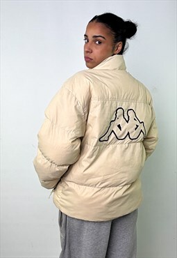 Cream 90s Kappa Puffer Jacket Coat