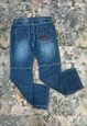 Vintage No Fear Embroidered Spell Out Cargo Jeans