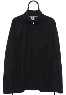 Vintage Starter Quarter Zip Black Fleece Mens