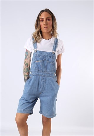 DENIM DUNGAREES SHORTS LONDON & LONDON UK 10 (4AE)