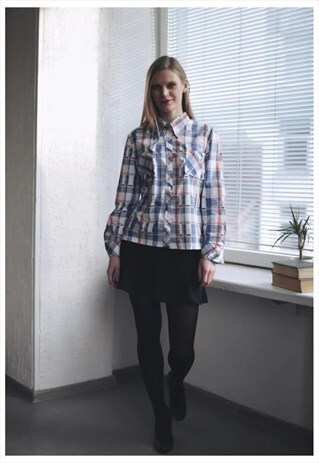 VINTAGE 80'S MULTI COLOUR CHECKED SHIRT