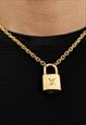 VINTAGE LOUIS VUITTON PADLOCK WITH ROLO CHAIN 