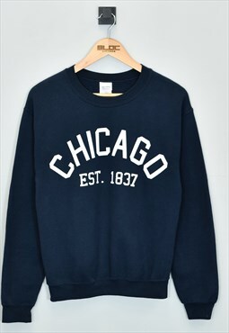 Vintage Chicago Sweatshirt Blue XXSmall