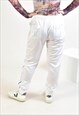 VINTAGE 00S CHAMPION JOGGERS IN WHITE