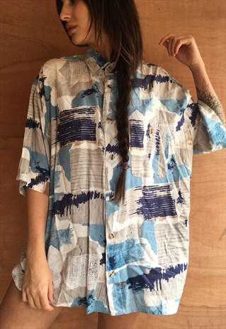 OVERSIZED RETRO 90S 80S VINTAGE UNISEX FESTIVAL SHIRT