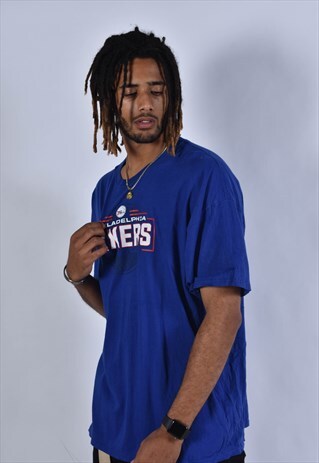 VINTAGE NBA PHILADELPHIA SIXERS T-SHIRT BLUE