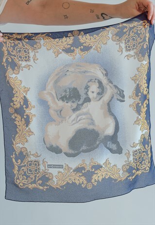 VINTAGE 80S SMALL BAROCCO SCARF