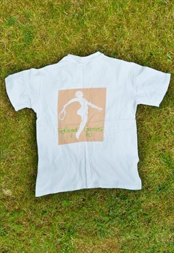 Vintage Rare 1990 Roland Garros Tennis Single stitch T-shirt