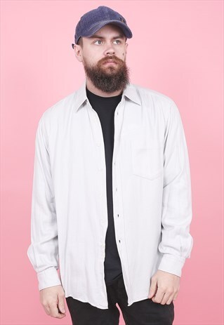VINTAGE HUGO BOSS WHITE SHIRT /R8313