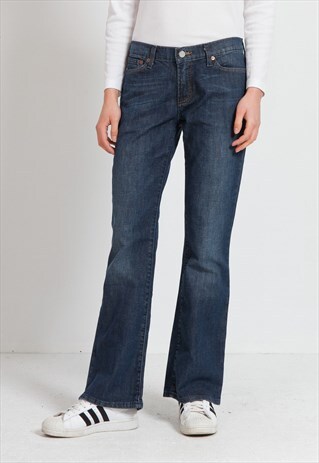 VINTAGE BLUE LEVI'S BOOT CUT DENIM JEANS