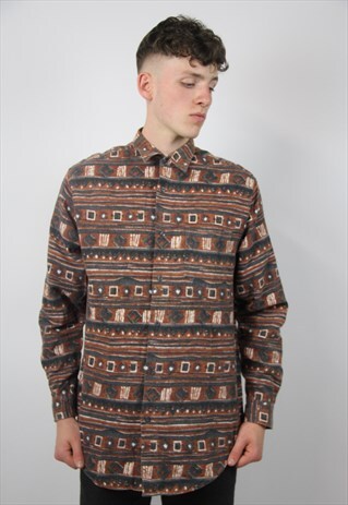 VINTAGE NAVAJO PATTERNED SHIRT