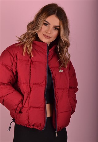 RED LACOSTE PADDED JACKET GRH2115