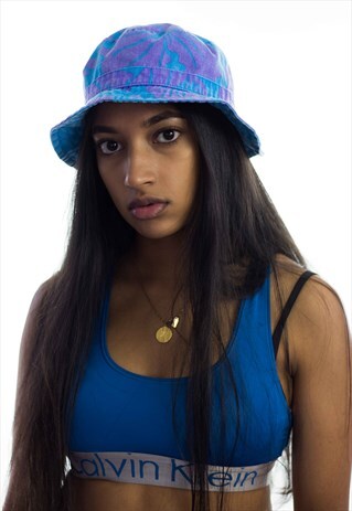 VINTAGE FLORAL BUCKET HAT REVERSIBLE 90S X 2.9